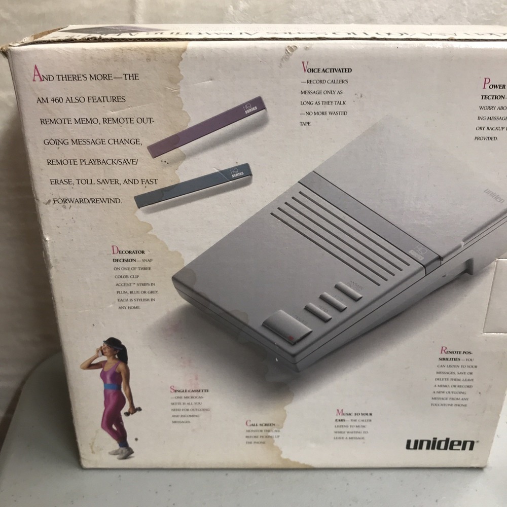 Uniden Am 460 HQ Series Telephone Answering Machine No Micro Cassette